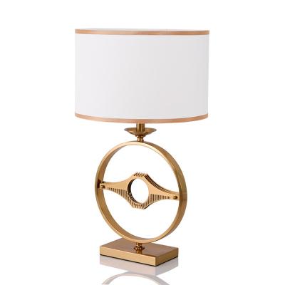 China Lighting Functions Round Metal Base Table Lamp for sale