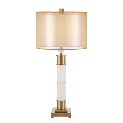 China Lighting functions marble base metal table lamp decoration table lamp for hotel for sale