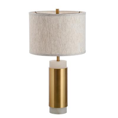 China Lighting Works Modern Interior Design White Marble Table Lamp For Trendy Home Lighting Decoration for sale