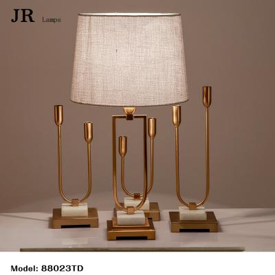 China Lighting works new design most popular modern hotel table lamp 88023-C for sale