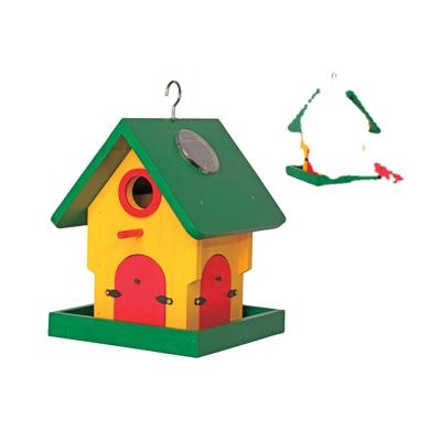 China Sustainable Custom Colorful Decorative Pigeons Bird Houses With Solar Light for sale