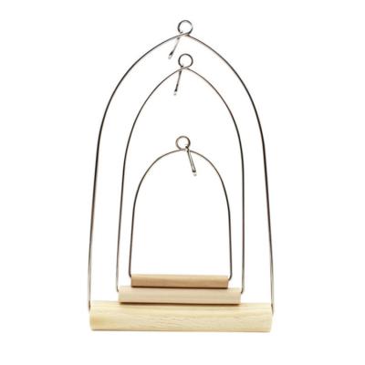 China Viable favorite wooden bird perches stand toy bird swing for sale for sale