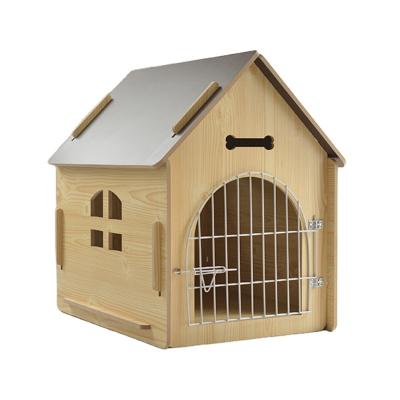 China Wholesale Breathable Wooden Dog Kennel Small Animal House Luxury Shelter for sale