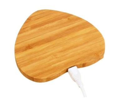 China Hot Selling Cell Phone 5W 10W 15W Desktop Qi Slim Round Box Bamboo Wooden Wireless Cell Phone Charger Stand For Iphone With Custom Logo for sale