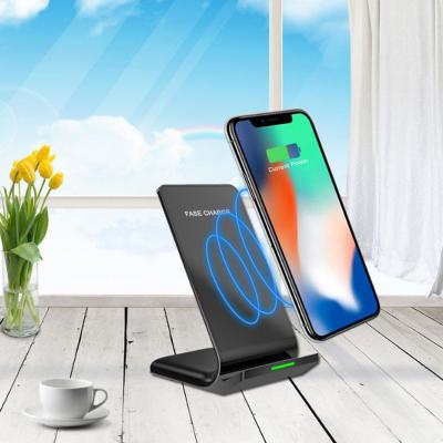 China Universal Carregador Sem Fio Desktop 10W Qi 10W Fast Magnetic Wireless Charger Portable Wholesale Cheap Mobile Phone Stand For Iphone for sale