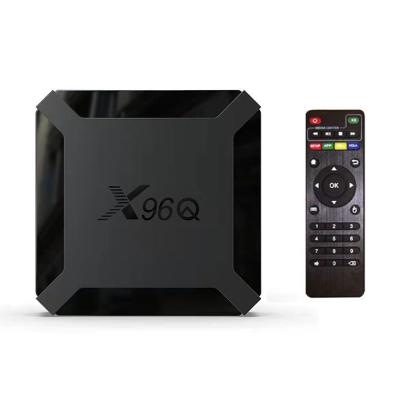 China X96Q Multi-Language OEM Satellite PC 1080P 4K HD Input Wifi 2.4G Android 10 Version Dual List 4GB 6GB 8GB Ram Black Smart 4K Android TV Box for sale