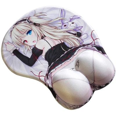 China Alfombrilla De Raccoon Big Boobs Donkey Mousepad Anime Personalizado Silicone Mouse Mat Cute Warm Armrest Custom Made Anti-Slip Gel for sale