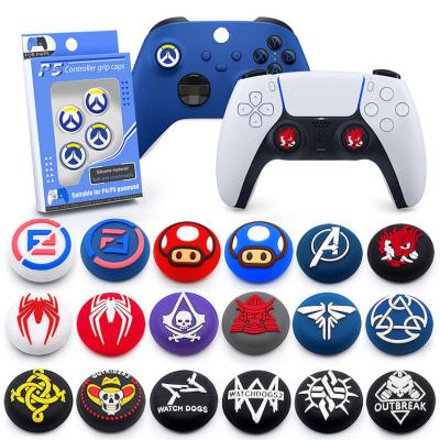 China Analog Extras Thumbtick Grips PS4 Grip Slim Character Thumb Grips Rocker Silicon Button Cap Set PS5 Cover Device Silicone Caps For PS4/PS5 Controller for sale