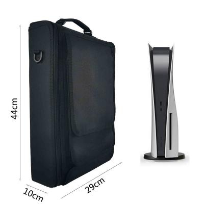 China OEM PS 5 Compatible Nylon Fabric Storage Bag Portable Shockproof Protective Carry Case Travel Bag Safe Package For PS5 Console for sale