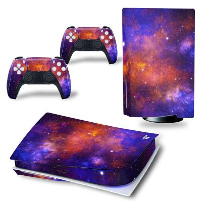 China For PS5 Console PS5 Console PS5 Skins Set Printer Protective Decal Vinyl Cover Stickers Purple Anime Disc Medium Edition Skin Custom For PS5 Console for sale