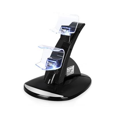 China Dual Controller Charging Station Charging Dock for PS4 Controller Charger Stand Charging Dock for sale