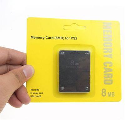 China Plastic Capacity 8, 16, 32, 64, 128 MB PS 2 Memory Card For PS 2 Console for sale