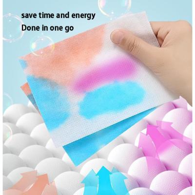 China Household Color Absorbing Sheets To Prevent Cross Dying And Remove Mites Paper Laundry Detergent Sheets for sale