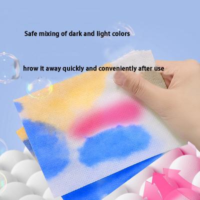 China Anti Color Cross Washing Machine Sheets Mixed Color Absorber Sheets Paper Color Master for sale