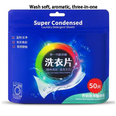 China Household Clean Laundry Sheets Color Protection And Fragrance Laundry Tablets Factory Direct Sales for sale