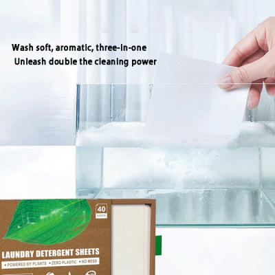 China Portable Clothes Washing Sheets Bubble Wrap Powerful Decontamination And Fragrance Washer Sheets for sale