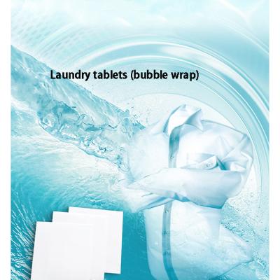 China Clean Water Low Foaming Dissolvable Laundry Detergent Sheets / Laundry Bubble Wrap for sale