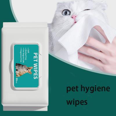 China Flip Top Bag Of 80 Pet Wet Wipes For Deodorizing And Stain Removal Household Use For Effective Deep Cleaning for sale