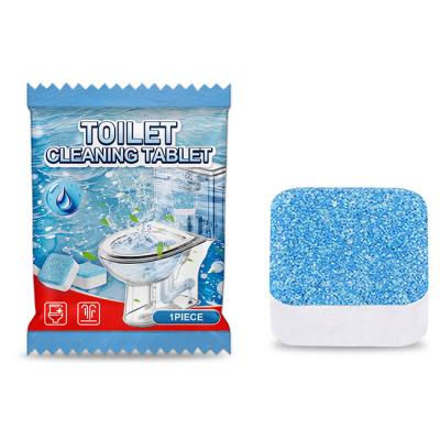 China Bathroom Solid Bubble Block Blue Toilet Bowl Cleaner Tablets Customized for sale