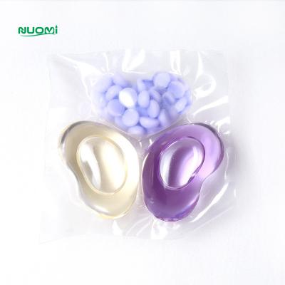 China 10g OEM ODM Detergent Beads Stain Removal Laundry Washing Pods Long Lasting Fragrance Liquid Laundry Pods Capsules for sale