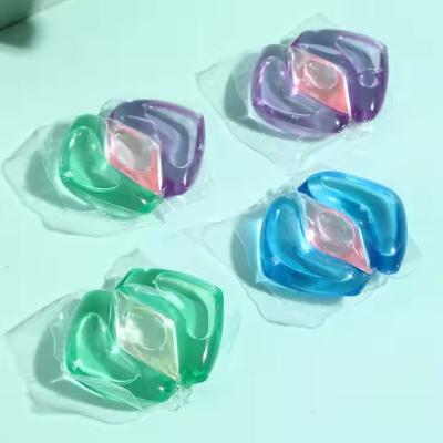 China Grote 25 g wassen geurkralen Drie-kamer OEM / ODM wasmiddel pods voor kleding gel vorm Te koop