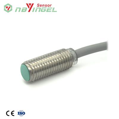 China Position Sensor CE Yingke DC M8 Cable 18mm Length Short Body Inductive Proximity Sensor for sale