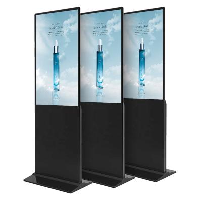 China Factory direct sale indoor 55 inch lcd digital signage/totem/kiosk indoor advertising floor stand player for sale