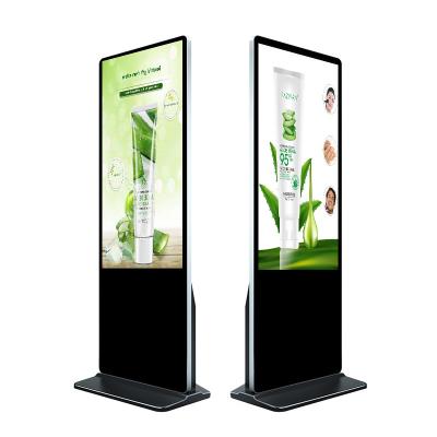 China Indoor Advertising Service Equipment LCD Display 55 Inch AD Player Indoor Floor Standing Digital Signage Kiosk for sale