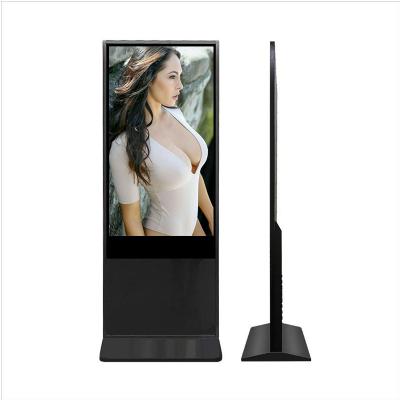 China 55 Inch Double Sides Indoor LCD Digital Signage Double Screen LCD Advertising Signage Display Kiosk for sale