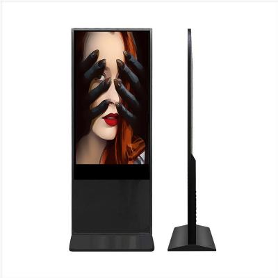 China 55 Inch Android LCD Screen Advertising Display Floor Stand Indoor Vertical Monitor Digital Signage Totem Kiosk for sale