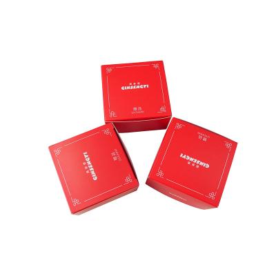 China Factory Recycled 350g Custom Made Coated Red Square Card Box Matt Lamination Paper Surface Treatment For Detection Reagent Packaging Box for sale