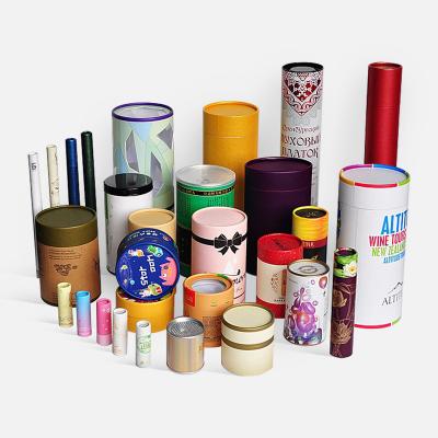 China Recyclable Customized Round Paper Packaging, Cardboard Cylinder Tube Box, Wholesale Kraft Paper Tube for sale