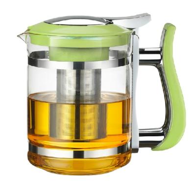 China New Design High Quality Stainless Steel Glass Chinese Teapot Viable Gift Box Package for sale