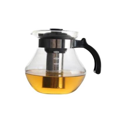 China Good Capacity Eco - Friendly Price Large Teapot And Glass Coffee Pot With Filter for sale