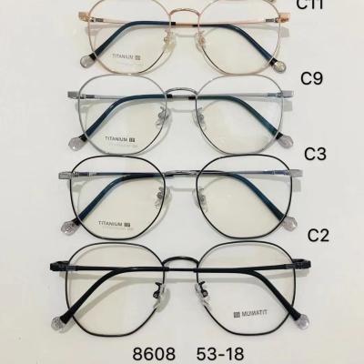 China New Arrived 8608 Best Wear Model Price Titanium Half Optical Frame 8608 for sale