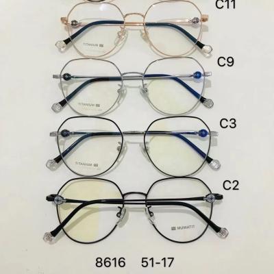 China 2022 New Style Factory Directly Arrival 8616 Titanium Glass Frame 8616 New Model Half for sale