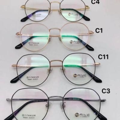 China Wear 2020 A9891 Titanium Optical Glass Frames for sale