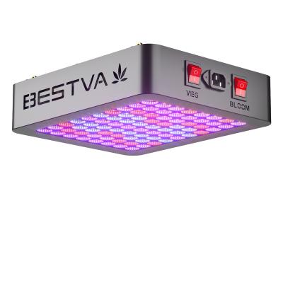 China Double Switch Led To Grow Light 600W Reflector Hydroponic Indoor Plant From BESTVA Grow Indoor Growing Tent Full Spectrum Chips Cob Led To Grow Light for sale