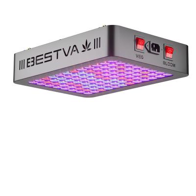 China Dual Led Switch For Growing BESTVA Greenhouse Light Veg Flower IR&UV Full Spectrum 1200w Hydroponic LED Indoor Plant Grow Light for sale