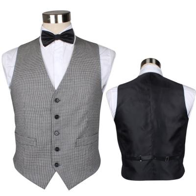 China Anti-pilling waist quality action woolen restaurant waiter vest for men for sale