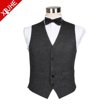 China High Quality Plus Size OEM Design Made In China Fashion Causal Design Formal Mens Wool Vest for sale