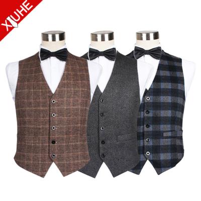 China Custom Made High Quality Warm Pakistani Men's Wool Vest Waistcoat for sale