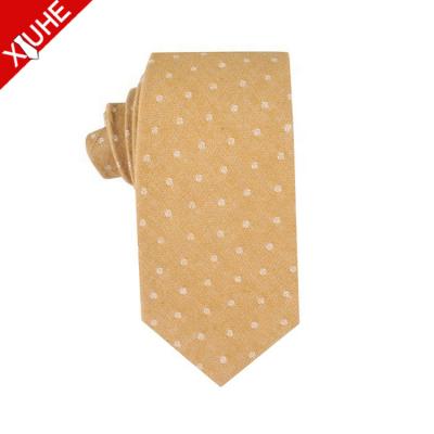 China Dots Custom Famous Brand Hand Made Tie High Grade 100% Canvas Polka Dot Ties for sale