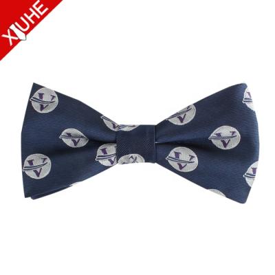 China Custom Logo OEM 100% Polyester Woven Cheap Mens Bow Ties With Your Own Logo for sale