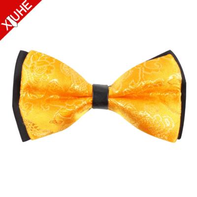 China Plain Wholesale Cheap Mens Polyester Floral Chinese Design Good Quality Bow Ties for sale