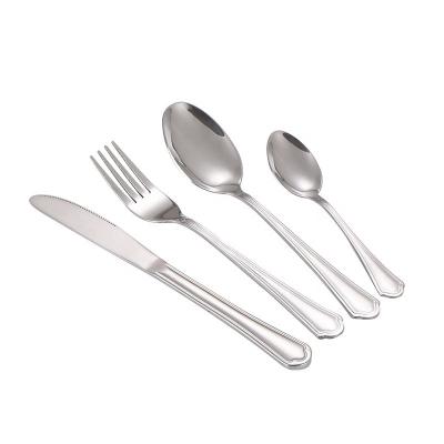 China Viable 45 Pcs Customize Logo Home Race Spoon Spork Flatware Isabella Guitar Club Designer Traditional Flatware Set for sale