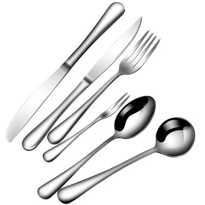 China 39 Pcs Germany Sustainable Bulk Quality Besteck Set 18/10 Stainless Steel Flatware Set Silver Color Airline Server Flatware for sale