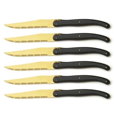 China Sustainable Laguiole Flatware Steak Knife Set Stainless Steel Vend Blanks Knives for sale