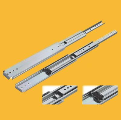 China Modern Foshan Chuangkai 76mm Full Glide Heavy Duty Telescopic Drawer Rails Ball Bearing Locking Drawer Runner Cabinet Track for sale