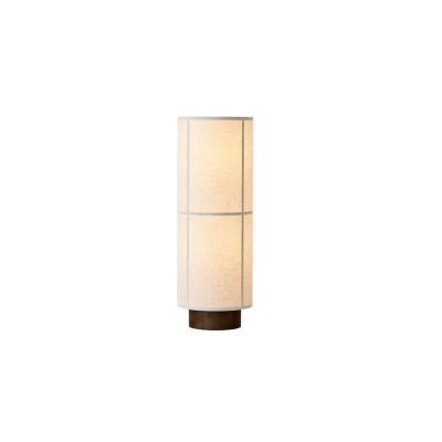 China Japanese Furniture Hotel Fabric Floor Lamp Cylinder Hotel Wabi-Sabi Tatami Atmosphere Decorative Foot Switch Floor Lamp for sale